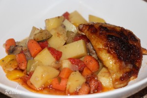 Baked Vegetables with Chicken